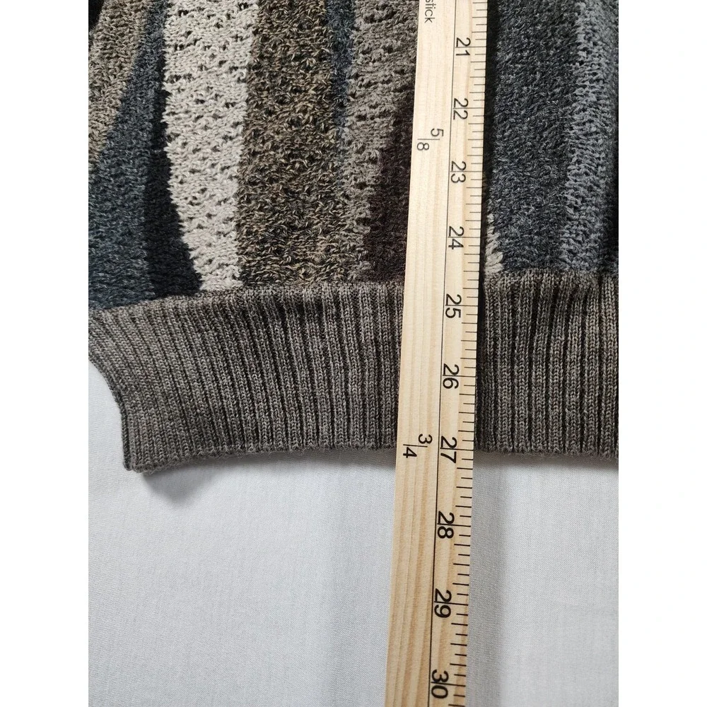 Baracuta Mens XXL Merino Wool Sweater‎ Abstract Grandpacore Crosby Coogi Style
